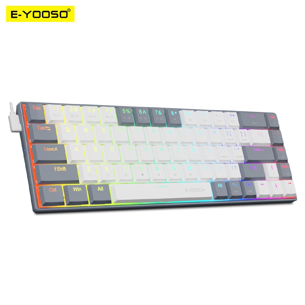 Gaming Keyboard Budget - E-YOOSO A68 RGB Mini Ince USB