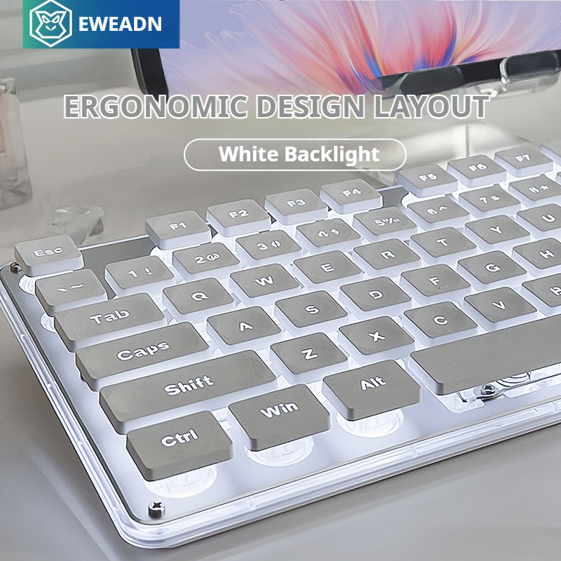 Gaming Keyboard Bluetooth - EWEADN V3 kablosuz Sessiz Ofis klavye