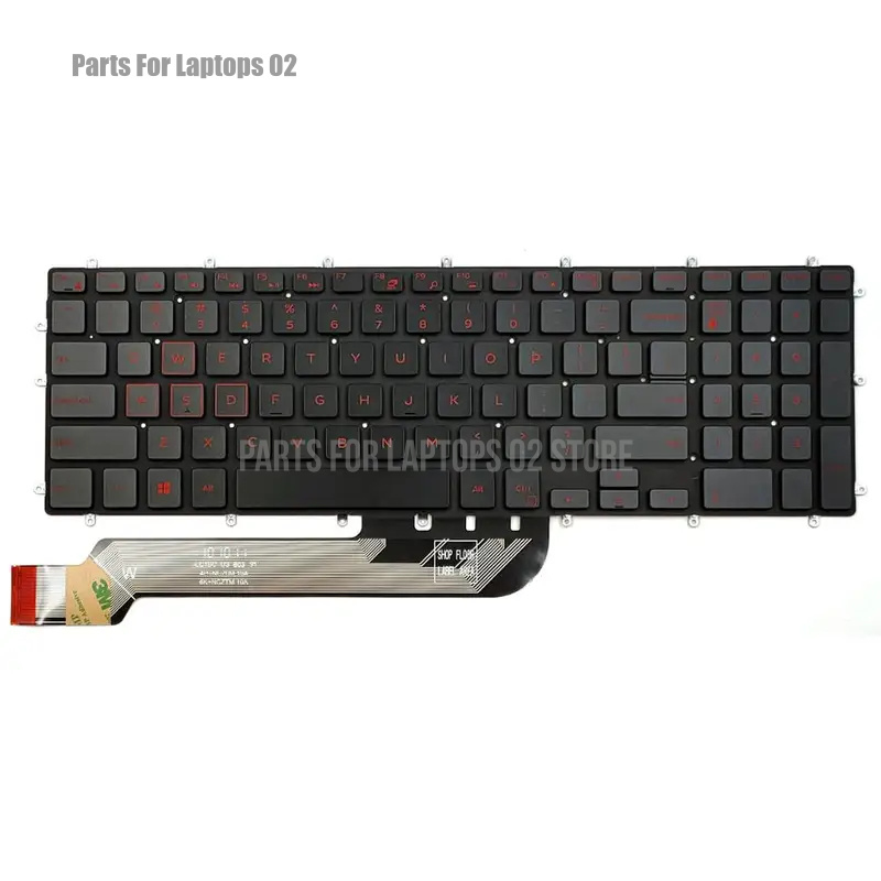 Gaming Keyboard Backlit - D Yeni Dell G3-3579 G3-3779 G5-5587