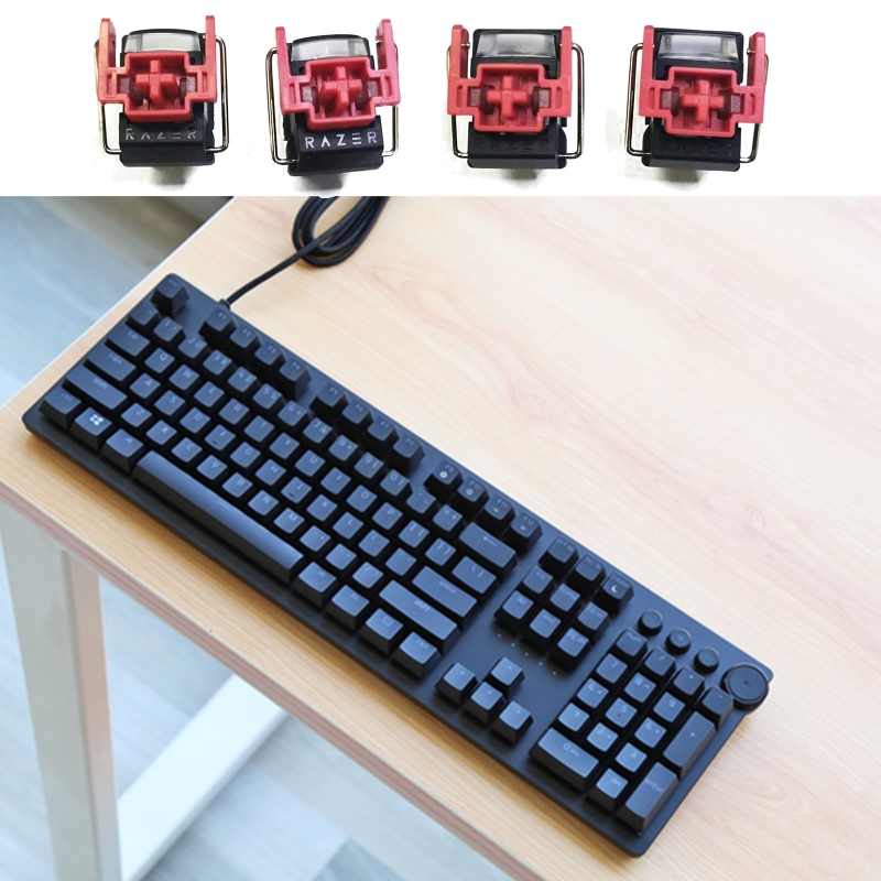 Gaming Keyboard He - 4 adet V2 Slient Liner Kırmızı