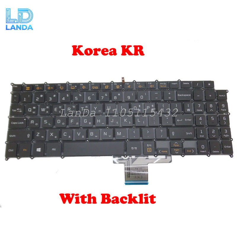 Gaming Keyboard Backlit - Dizüstü bilgisayar arkadan aydınlatmalı kore KR
