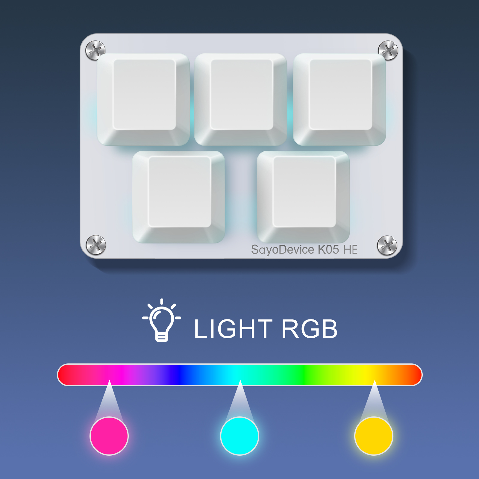 Gaming Keyboard Magnetic Switches - SayoDevice K05 HE Hızlı Tetik Hall