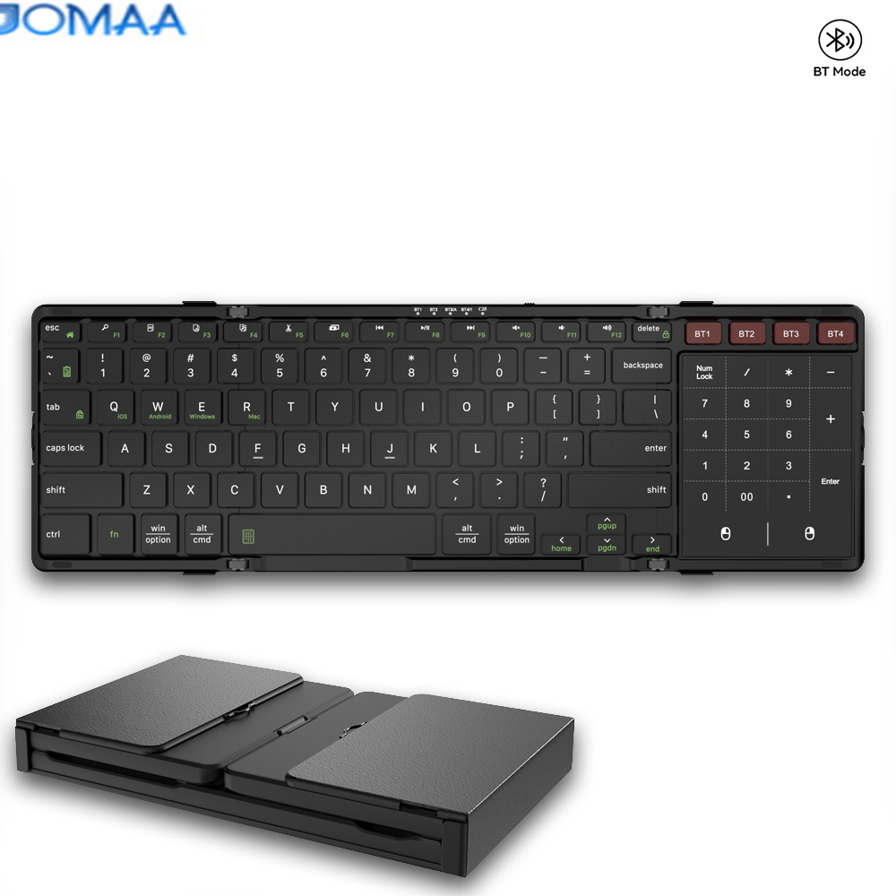 Gaming Keyboard Budget - JOMAA Katlanabilir Bluetooth Klavye, Dokunmatik Yüzeyli