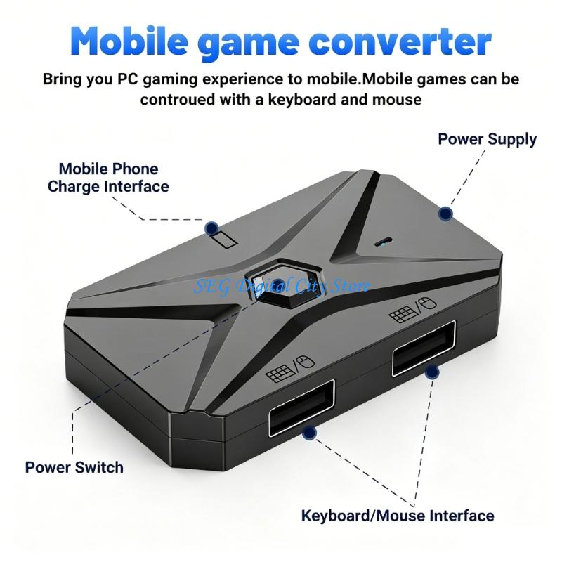 Gaming Keyboard And Mouse Converter For Mobile - U75B Çeşitli Cihazlar İçin Oyun Klavye