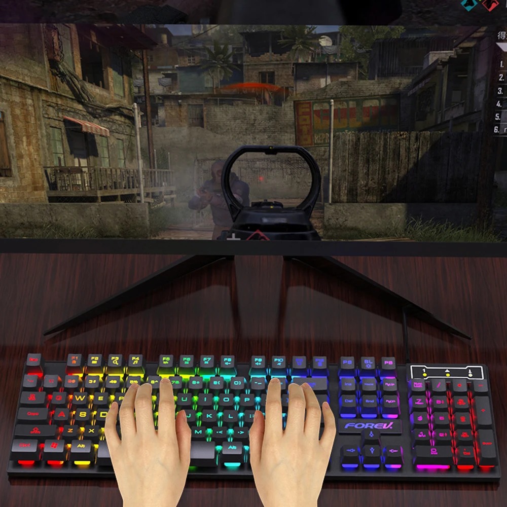 104 Tuşlu Kablolu Klavye RGB R - Gaming Keyboard Budget incelemesi ve fiyatı