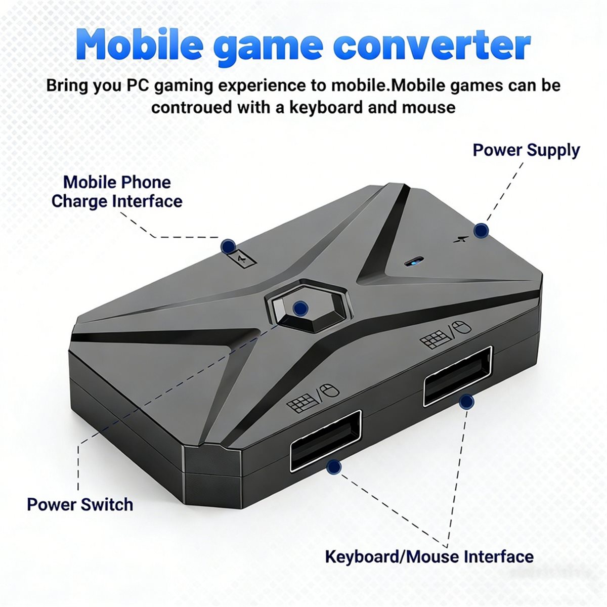 ABGN Mobil Oyunlar Dönüştürücü - Gaming Keyboard And Mouse Converter For Mobile incelemesi ve fiyatı