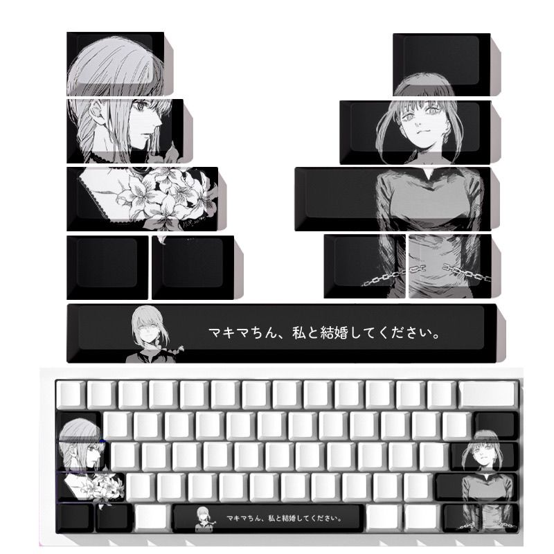Testere Adam Makima Tema Anime - Gaming Keyboard Theme incelemesi ve fiyatı