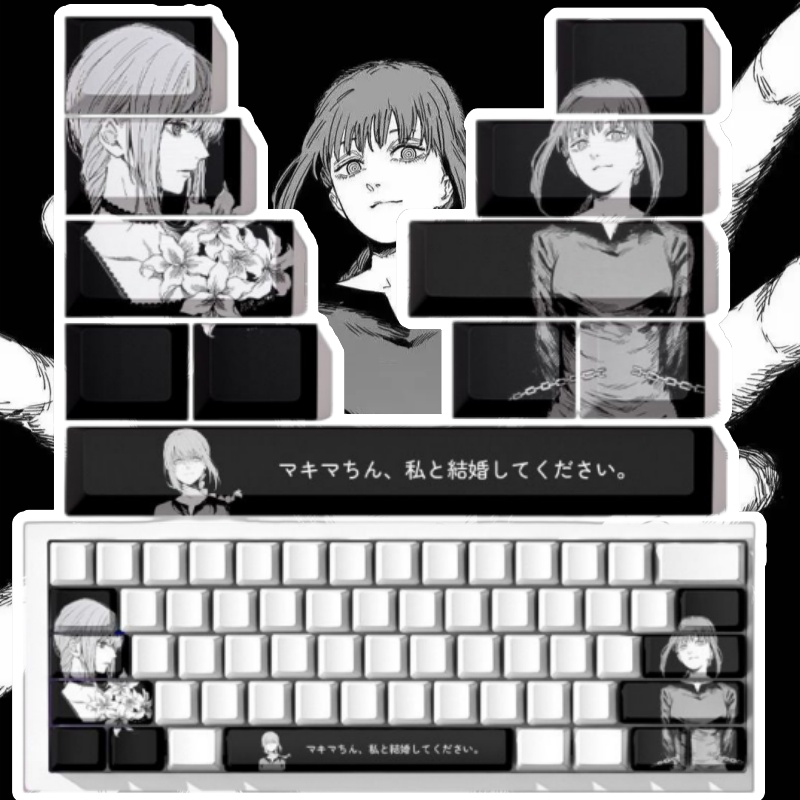 Testere Adam Makima Tema Anime - Gaming Keyboard Theme incelemesi ve fiyatı