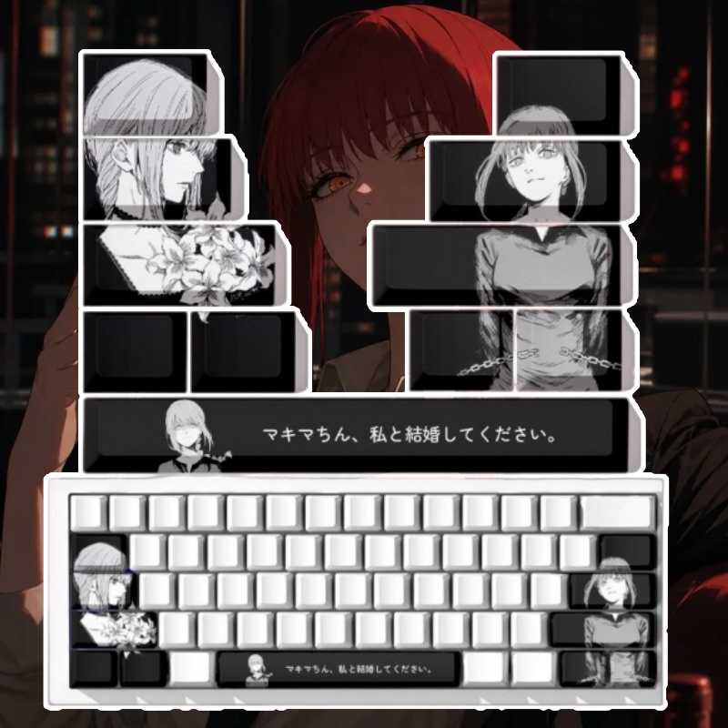 Testere Adam Makima Tema Anime - Gaming Keyboard Theme incelemesi ve fiyatı