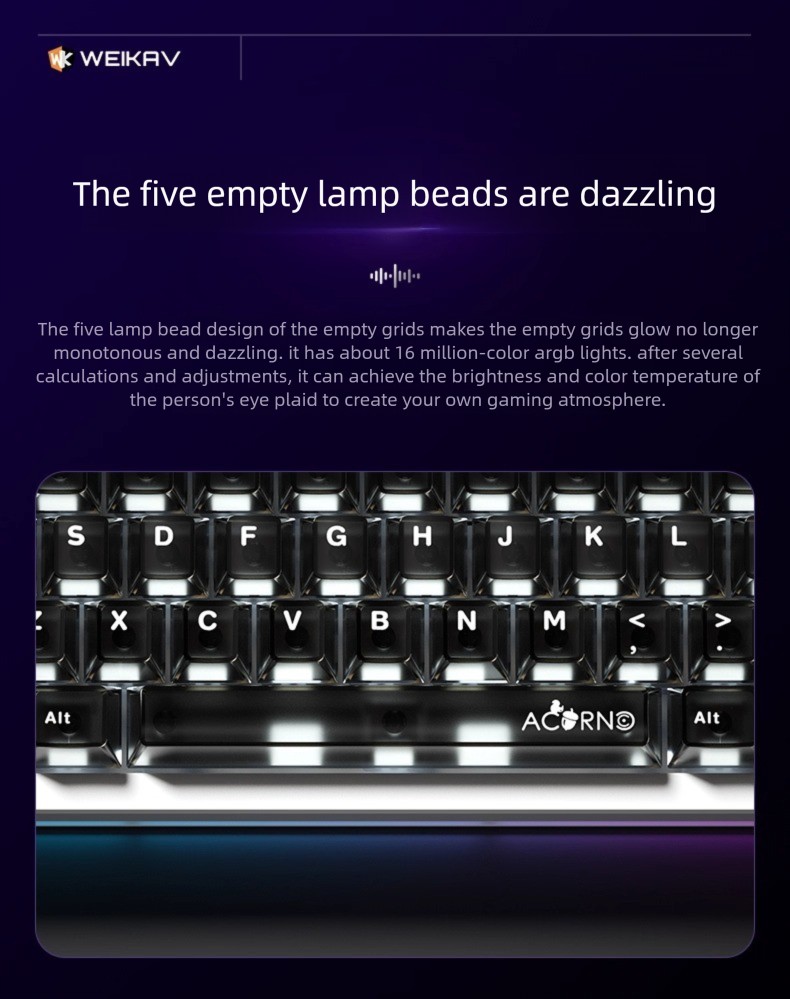 YENİ WEIKAV Nut65 Alüminyum Al - Gaming Keyboard Mini Mechanical incelemesi ve fiyatı