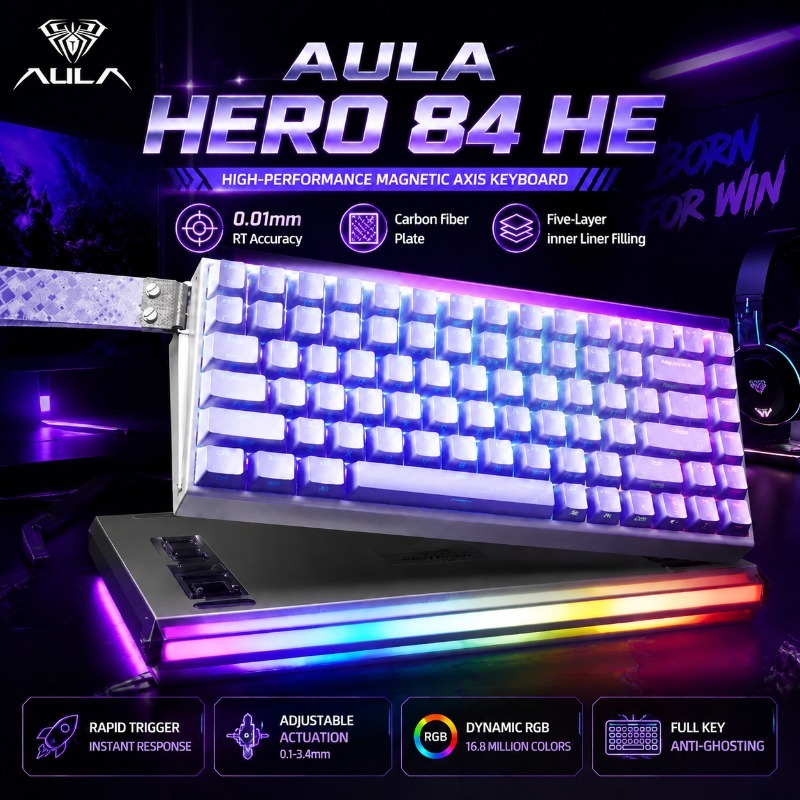 AULA HERO84 Manyetik Oyun Meka - Gaming Keyboard He incelemesi ve fiyatı