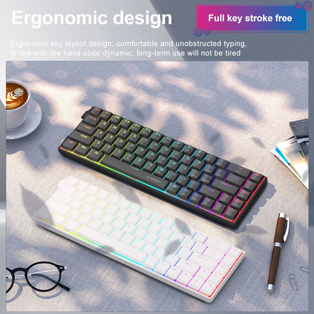 E-YOOSO A68 RGB Mini Ince USB  - Gaming Keyboard Budget incelemesi ve fiyatı