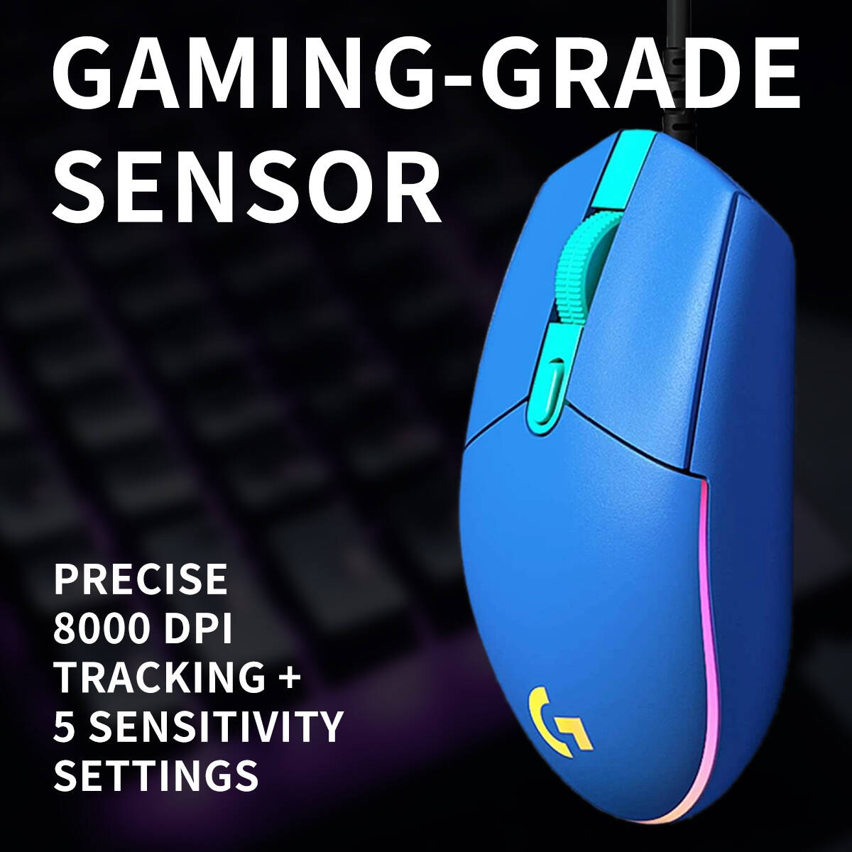 Logitech G203 LIGHTSYNC Kablol - Logitech Mouse G203 incelemesi ve fiyatı