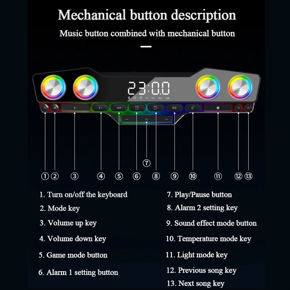 DTC5 V18 Göz Kamaştırıcı Renkl - Gaming Keyboard Bluetooth incelemesi ve fiyatı