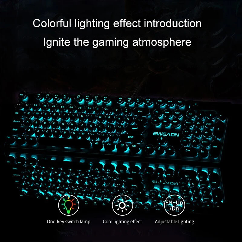 Retro Punk Mekanik Hissiyatlı  - Gaming Keyboard Backlit incelemesi ve fiyatı