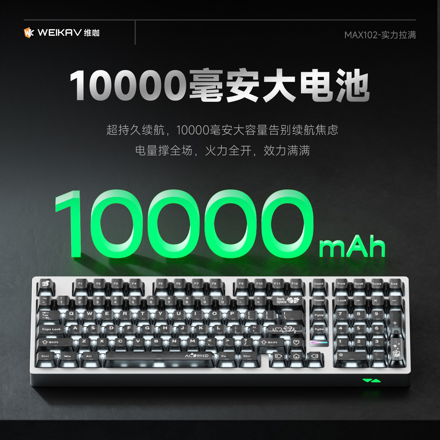 Weika Max102 Alüminyum Kasa Ka - Gaming Keyboard Bluetooth incelemesi ve fiyatı