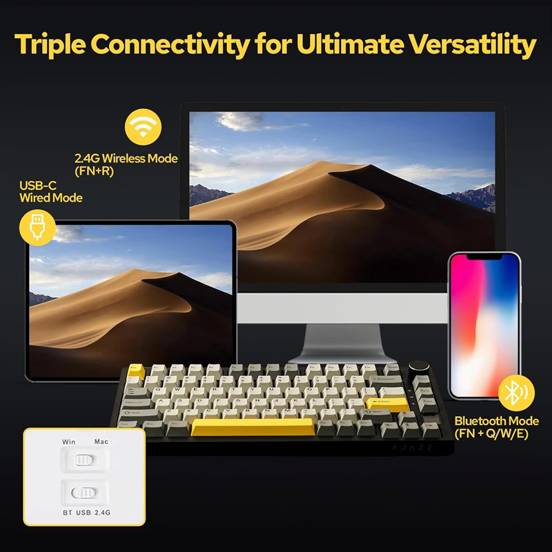 AK820/AK820Pro Oyun Mekanik Kl - Gaming Keyboard Bluetooth incelemesi ve fiyatı