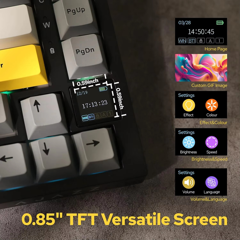 AK820/AK820Pro Oyun Mekanik Kl - Gaming Keyboard Bluetooth incelemesi ve fiyatı