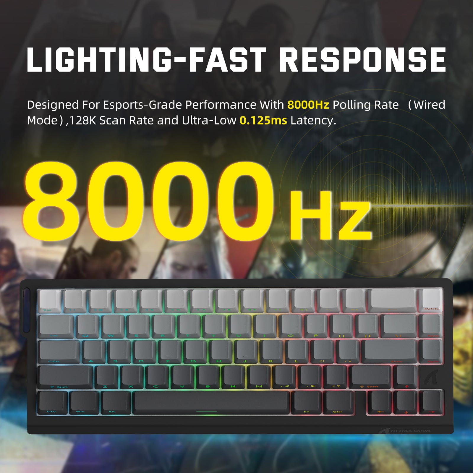 ATTACK SHARK X68 PRO X68PRO HE - Gaming Keyboard Magnetic Switches incelemesi ve fiyatı