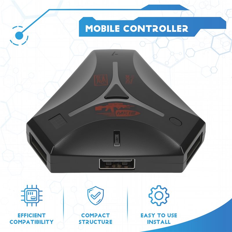 Yeni-1 Parça MK12 Tak Ve Çalış - Gaming Keyboard And Mouse Converter For Mobile incelemesi ve fiyatı