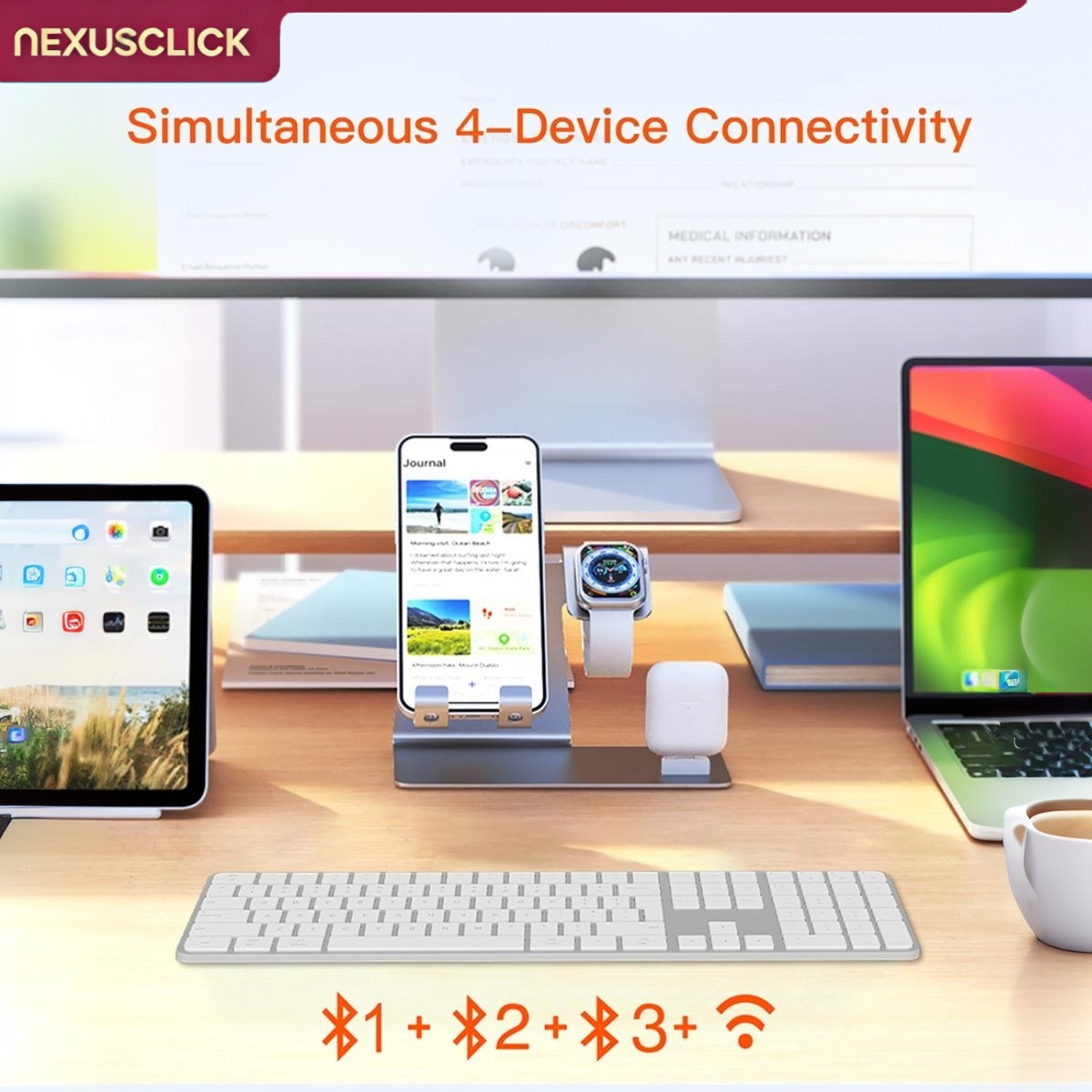 NexusClick 109 Tuşlu İnce Çift - Gaming Keyboard Bluetooth incelemesi ve fiyatı