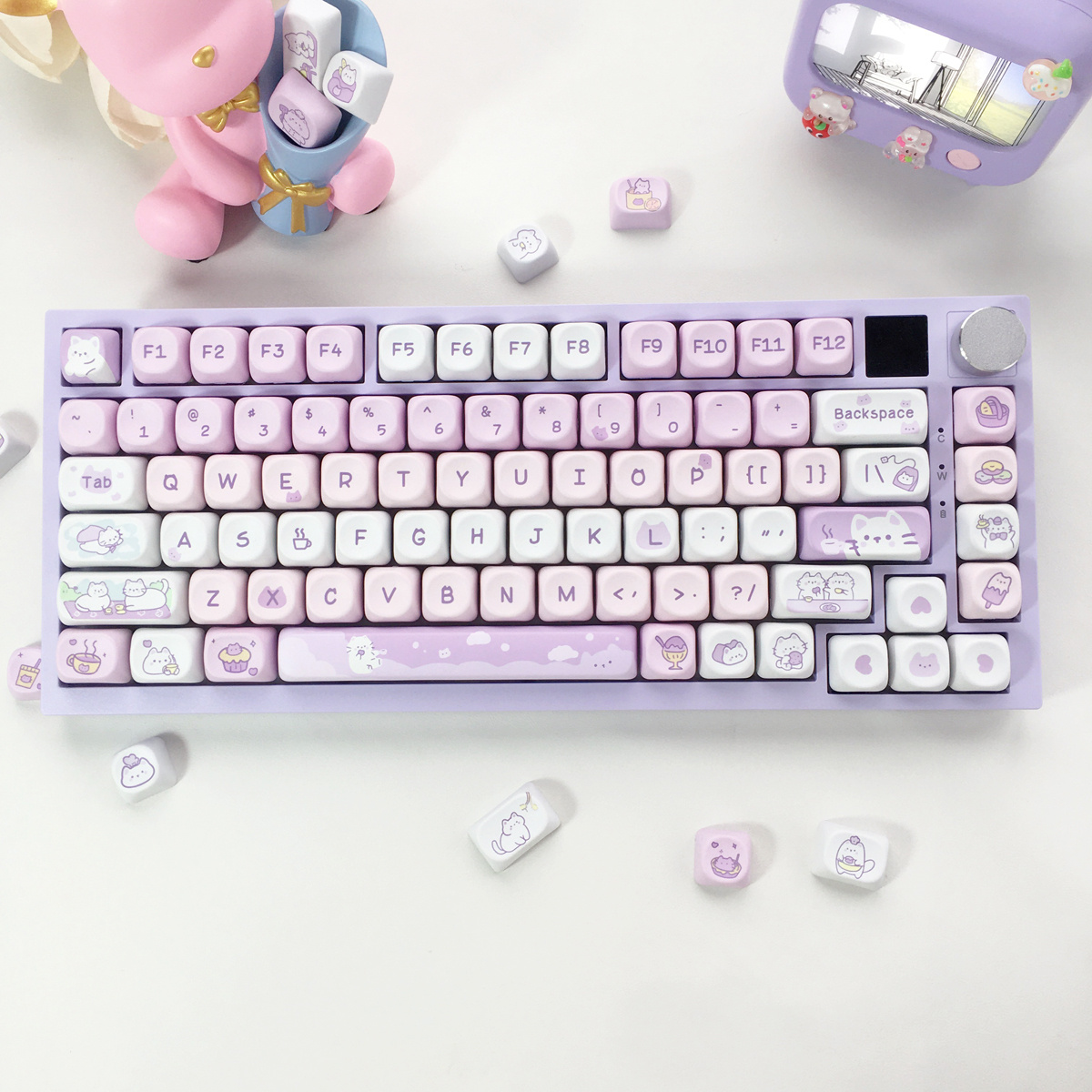 95 Tuşları Tatlı Kedi Tema Kla - Gaming Keyboard Theme incelemesi ve fiyatı