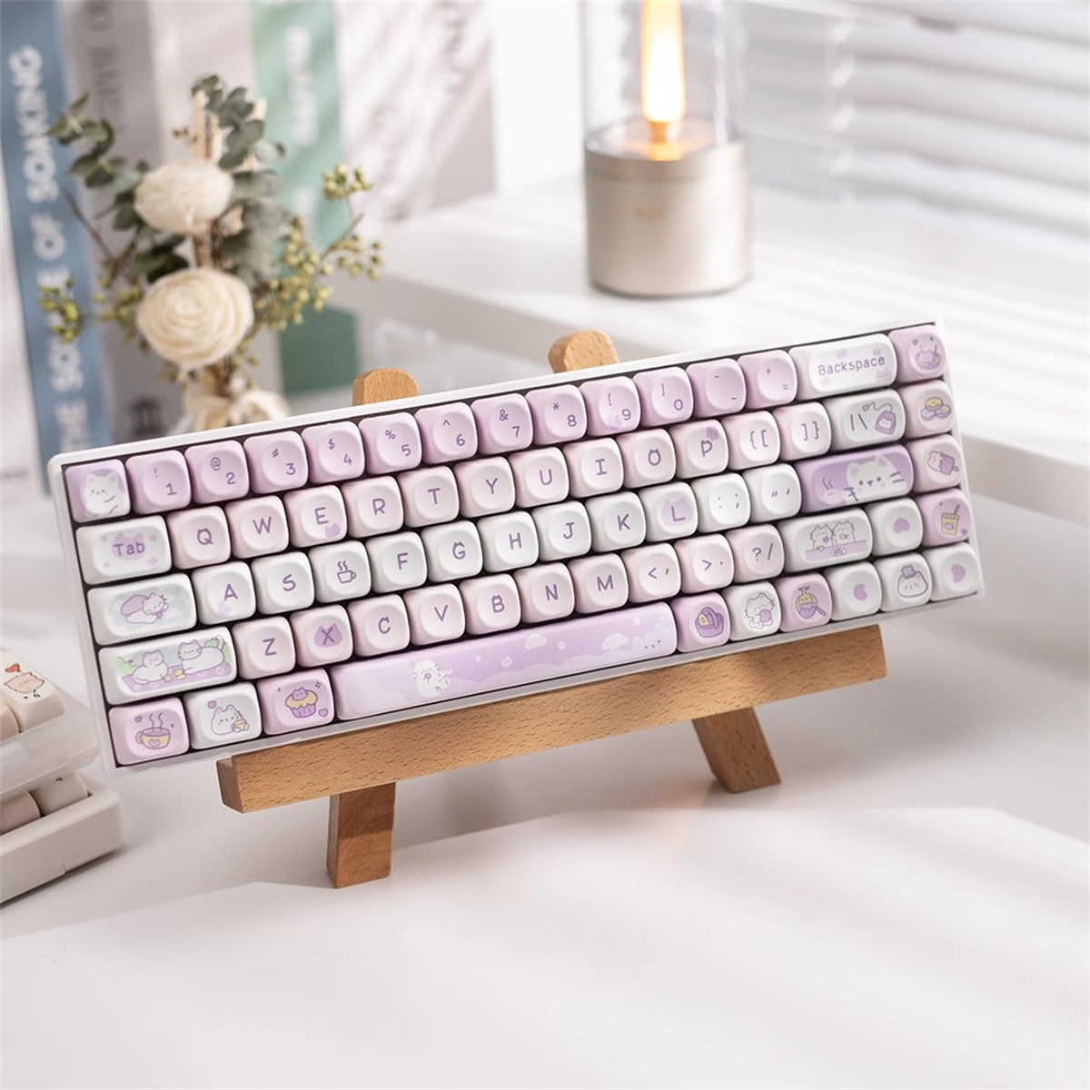 95 Tuşları Tatlı Kedi Tema Kla - Gaming Keyboard Theme incelemesi ve fiyatı