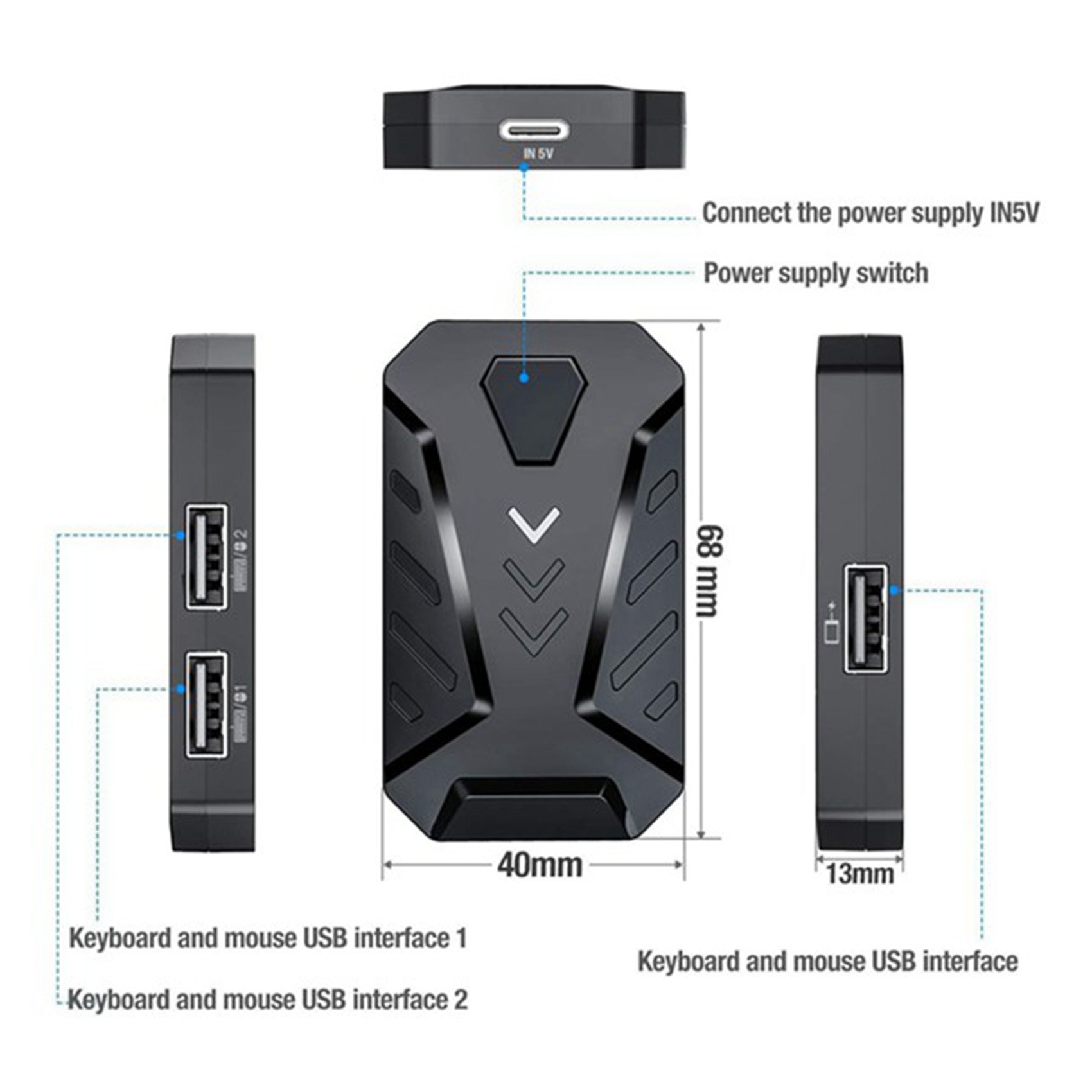 -A94Z Taşınabilir Mobil Oyun K - Gaming Keyboard And Mouse Converter For Mobile incelemesi ve fiyatı