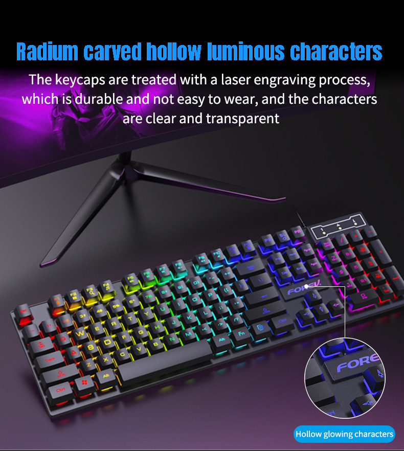 104 Tuşlu Arkadan Aydınlatmalı - Gaming Keyboard Budget incelemesi ve fiyatı