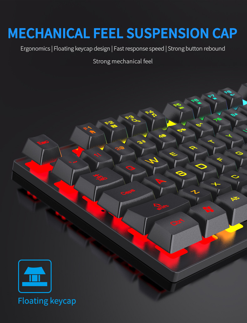 104 Tuşlu Arkadan Aydınlatmalı - Gaming Keyboard Budget incelemesi ve fiyatı